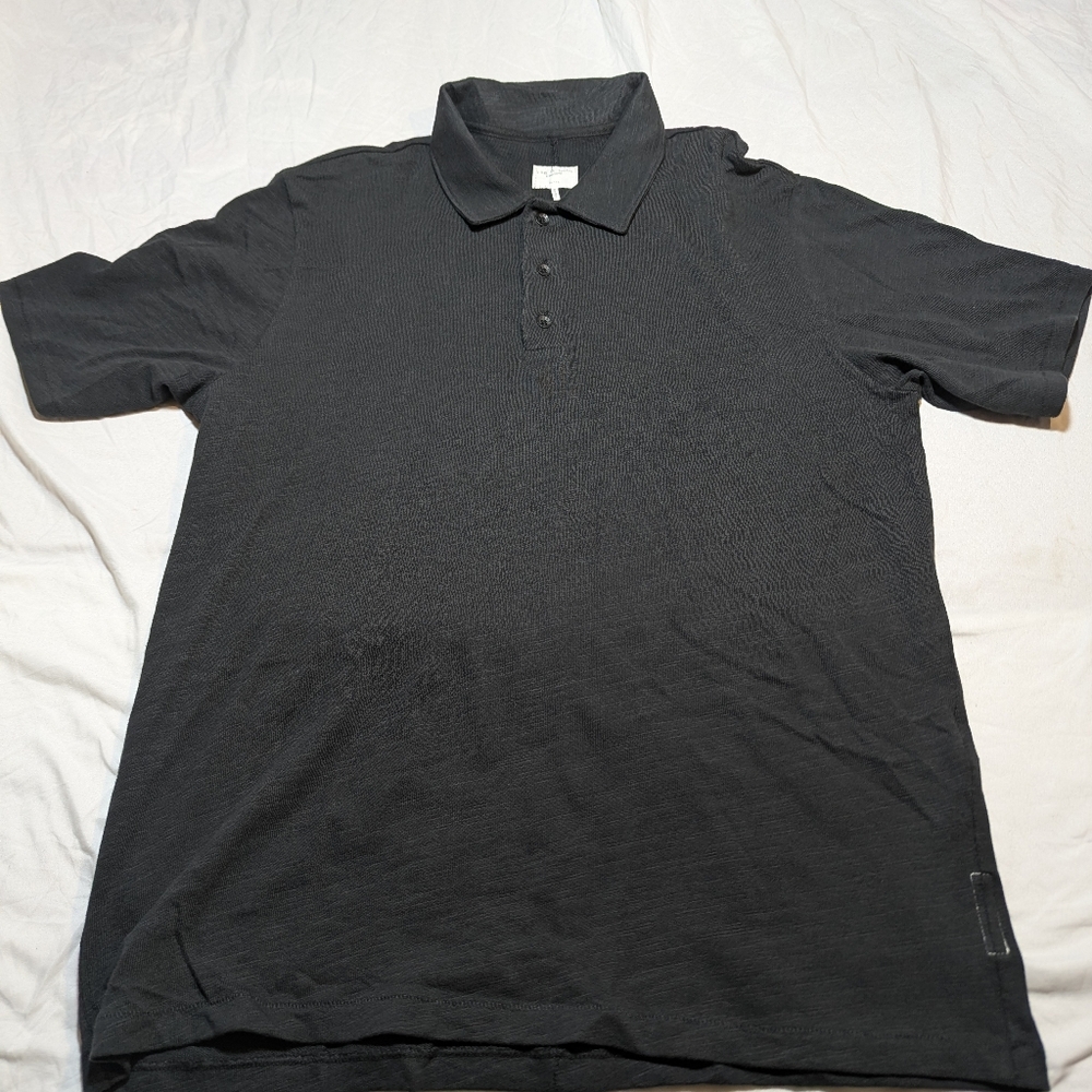 Rag & Bone Polo Shirt Black Mens Xl